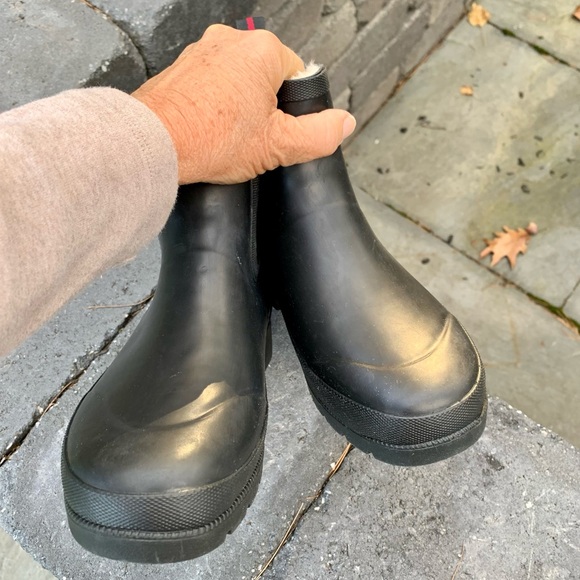 New in Box TRETORN LINA Faux Fur Lined Short Black Rain Boots,7 M Womens - Picture 10 of 15